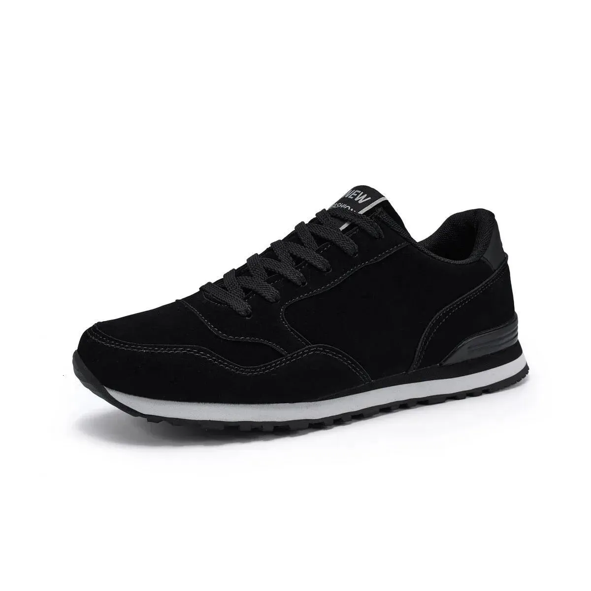 New Leather Men Running Winter Warm Unisex Sneakers Lightweight Women Walking Soft Insole Sports Shoes Lace Up 37-47_desvips.com
