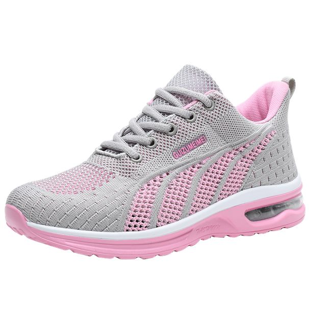 Women Sneakers Air Cushion Soft Bottom Running Outdoor Mesh Breathable Tennis Shoes_desvips.com