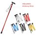 Metal Folding Walking Stick With Adjustable Height And Non-slip Rubber Base Telescopic Walking Stick Adjustable Portable Safety Elderly_desvips.com
