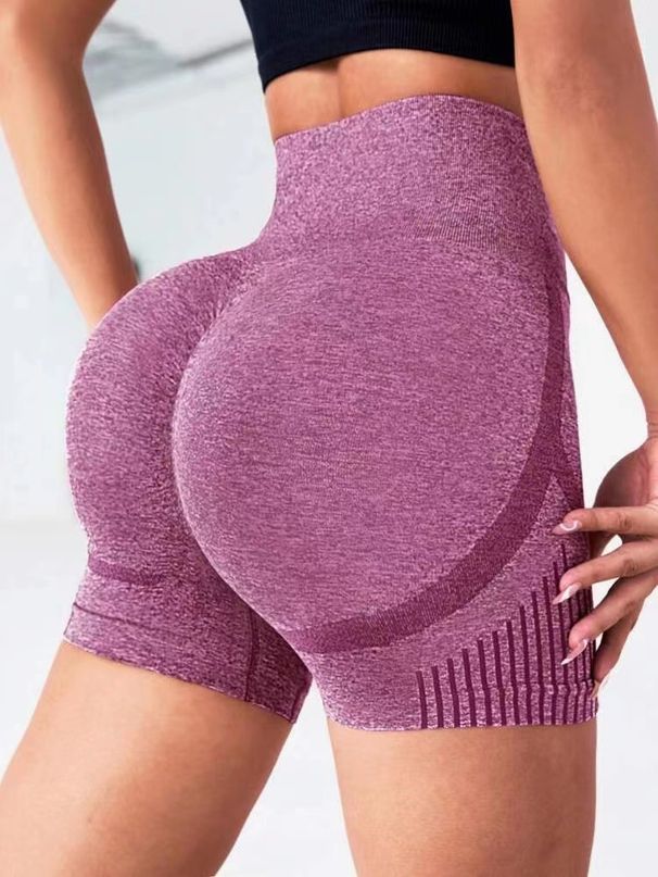 Yoga Cross-Border Trade High Waist Hip Lift Tummy Control Shorts Running Fitness Sports Breathable Sweat-Wicking_desvips.com