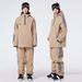 001 Women's Men's Couple Style Snowboard Jacket Waterproof Warm Ski Suit Hoodie Set_desvips.com