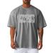 Men's Mesh Plus Size Short Sleeve Loose Round Neck Fitness Muscle T-Shirt Summer Quick-Dry Casual Running Top_desvips.com