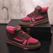 2025 New Brown Pink Rhinestone High-Top Skate Shoes Retro Streetwear Unisex Casual Sneakers_desvips.com