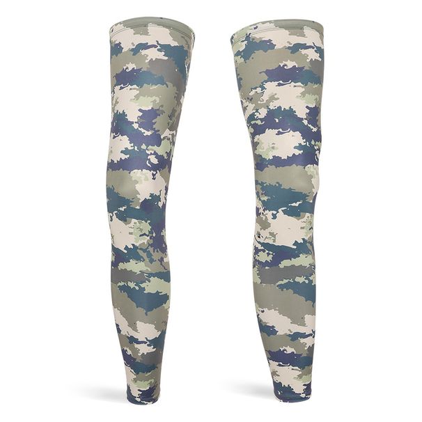 Camouflage Ice Silk Outdoor Sports Cycling Basketball Guards Unisex Summer Sun Protection Leg Sleeves_desvips.com