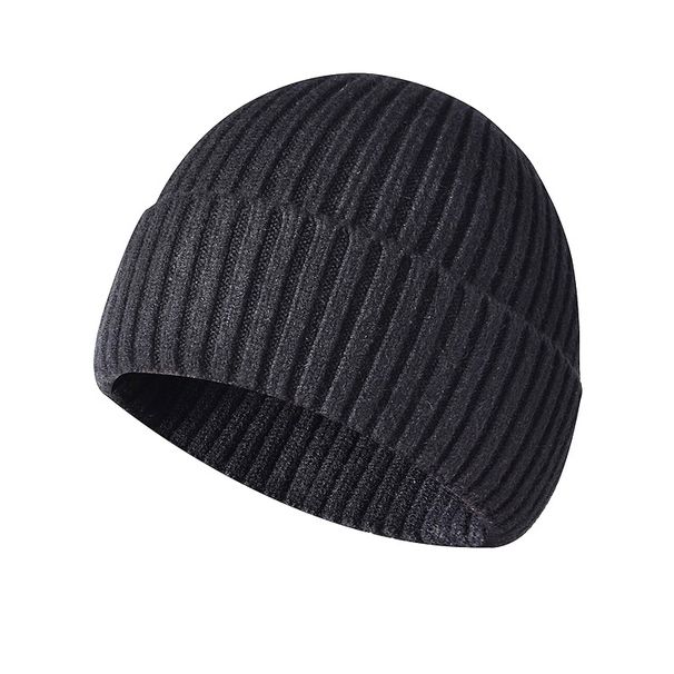 Thickened Knitted For Men, Autumn And Winter Warm Wool Outdoor Sports Cycling Hat, Head Wrap Cold Hat Hiking Cap_desvips.com