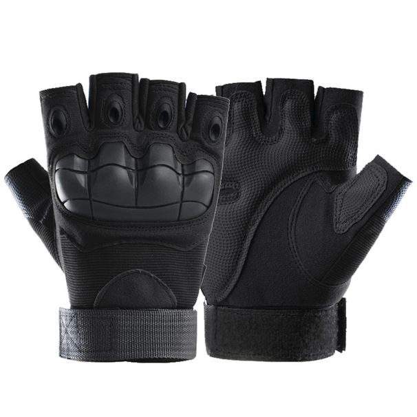 Tactical Gloves Men Blackhawk Full Military Enthusiast Outdoor Hiking Training Fitness Cycling Half Finger_desvips.com