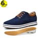 Booster Shoes Lift Men Elevator Sneakers Height Increase Insole 6CM Sport Black Blue Brown_desvips.com