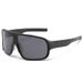 Vintage Matte Black Mercury Oversized Frame Outdoor Cycling Hiking Skiing Windproof Goggles Slimming Sunglasses_desvips.com