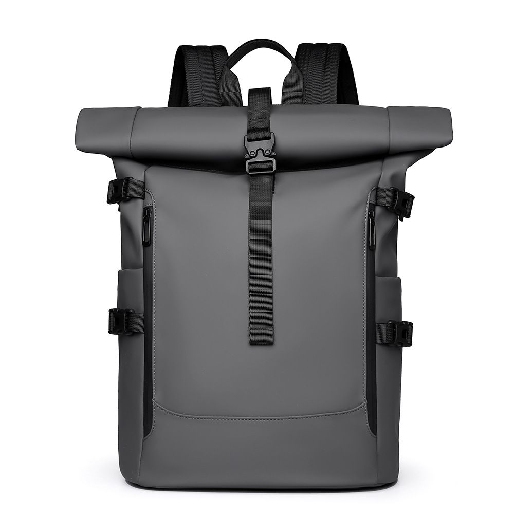 New Shoulder Bag Men's Senior Sense Of Business Computer Outdoor Leisure Rolled Edge Travel Backpack Fashion Commuting_desvips.com