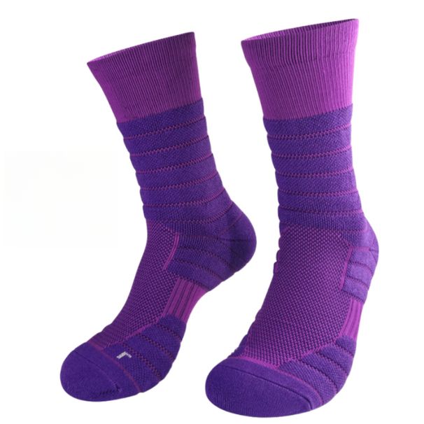 Basketball For Mid-calf Marathon Professional Running Sports Socks, Men's Towel Socks With Thickened Soles_desvips.com