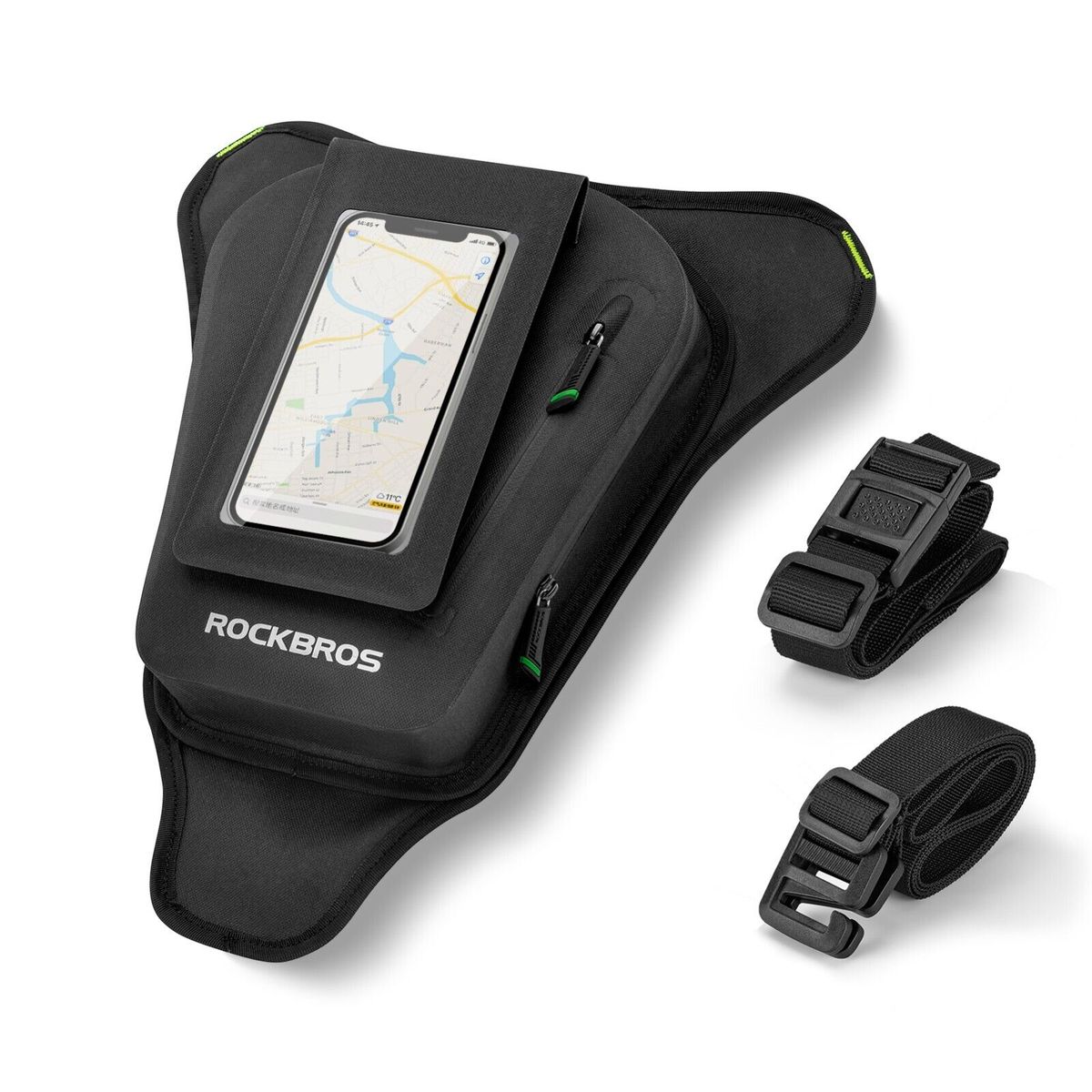 ROCKBROS Motorcycle Bag, Waterproof Phone Bag with Touchscreen, Shoulder Bag for 6.2" Devices_desvips.com