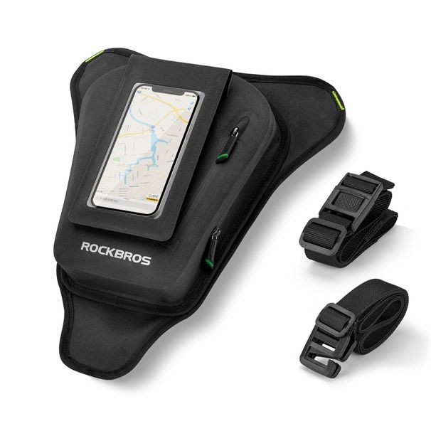 ROCKBROS Motorcycle Bag, Waterproof Phone Bag with Touchscreen, Shoulder Bag for 6.2" Devices_desvips.com