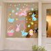 Easter Atmosphere Decoration Glass Door Electrostatic Egg And Rabbit Wall Stickers, Window Decals_desvips.com