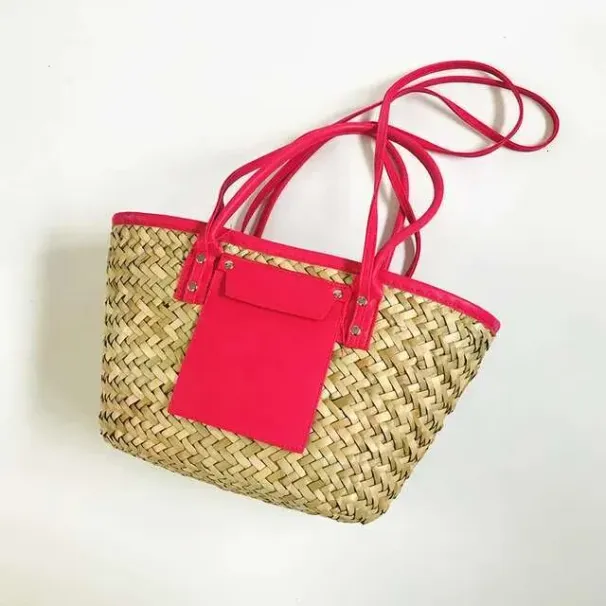 Handbags Designer Straw Hot Woven Beach Tote Women, Large Capacity Summer Crossbody Bag, Fashionable Korean-Style_desvips.com