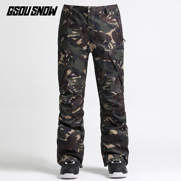 001 001 Gsousnow Men's Snowboard Waterproof Windproof Thickened Warm Double Board Ski Suit Loose Snow Pants Men_desvips.com