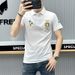 European High-end POLO Shirt Men's Trendy Brand Business Casual Versatile Embroidery Trend Slim Fit Ice Silk Lapel Short_desvips.com