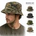 Men's Camouflage Short-brimmed Panama Tactical Military-style Round-brimmed Outdoor Hiking And Fishing Sun Hat, Comfortable And Breathable_desvips.com