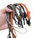 Handmade Braided 7-Core Paracord Keychain Flashlight Lanyard ID Holder Strap Outdoor Portable EDC Gear_desvips.com
