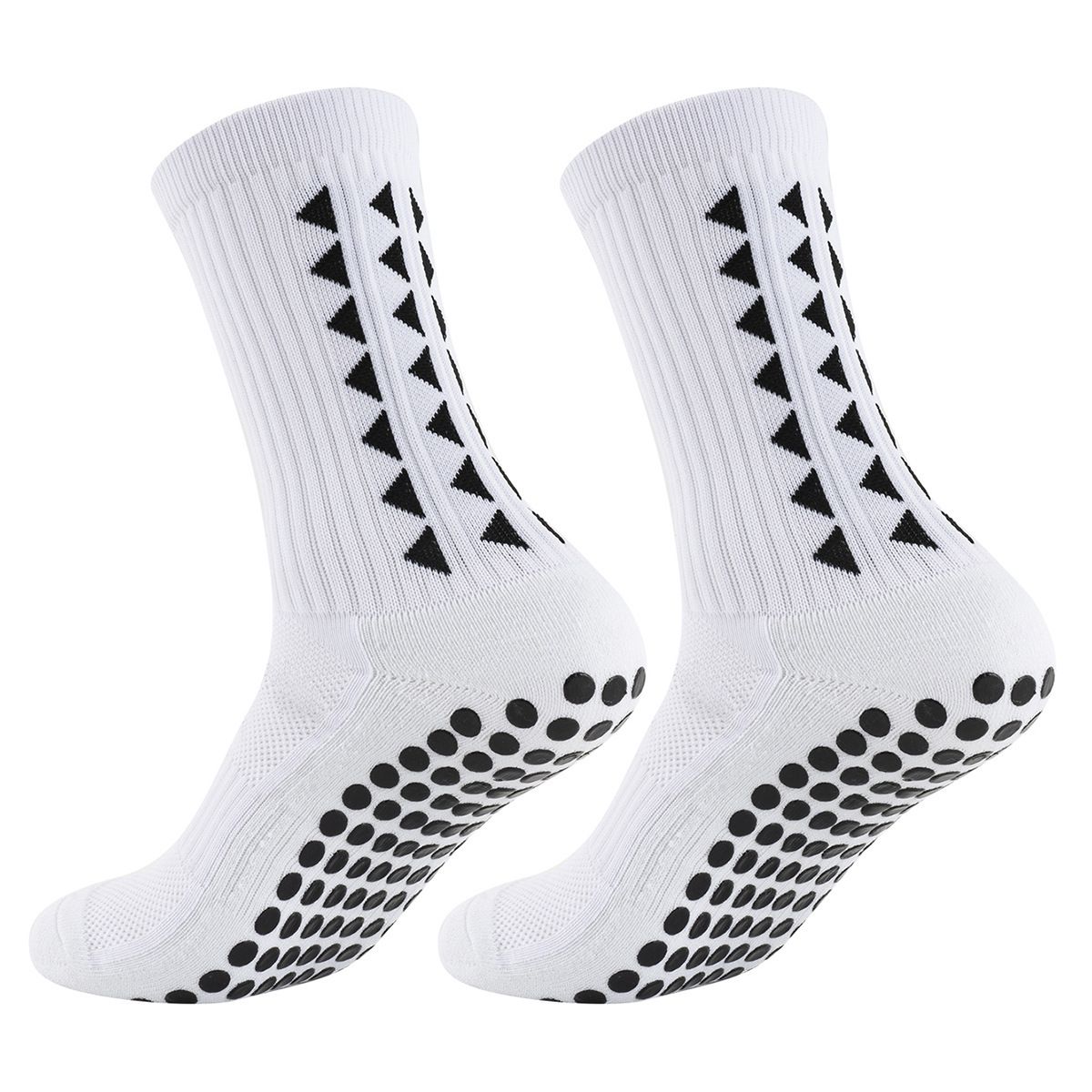 Cross-Border Football Men's Mid-Calf Sports Running Socks Non-Slip Silicone Thickened Towel Bottom Wear-Resistant_desvips.com