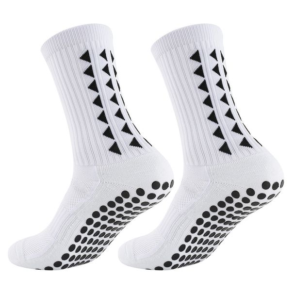 Cross-Border Football Men's Mid-Calf Sports Running Socks Non-Slip Silicone Thickened Towel Bottom Wear-Resistant_desvips.com