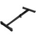 Black Steel X-Shaped Keyboard Stand And Stool Set - Adjustable Height - Foldable Design - Non-Slip Rubber End Caps - Easy Transport And Storage_desvips.com