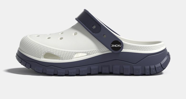Whale Encounter Scientific Magnification Foaming Fashionable Simple Two-Tone Perforated Sandals For Men, Summer Wear,_desvips.com