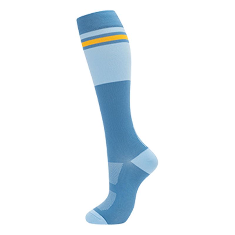 Sports Socks Women's Striped Color Block Compression Socks New Style For Cycling And Running Sports Accessories_desvips.com