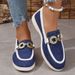 SHLIANG Women Loafers Canvas Flats Brand High Quality Spring Autumn Casual Shoes Leather Single Shoes Plus Size SB056_desvips.com