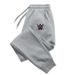 2025 Autumn Winter Men's Fashion Casual Drawstring Jogging Running Pants Printed Sports Fitness_desvips.com