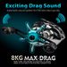 Long Casting Lure Baitcasting 7.2:1 Anti-Backlash 5+1BB With Drag Alarm Electroplated Fishing Reel_desvips.com