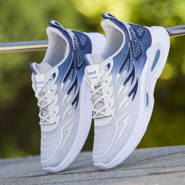 Summer Men's Shoes 2025 New Fashion Trend Fly-woven Breathable Sports And Leisure Shoes Student Soft-soled Comfortable Running Shoes_desvips.com