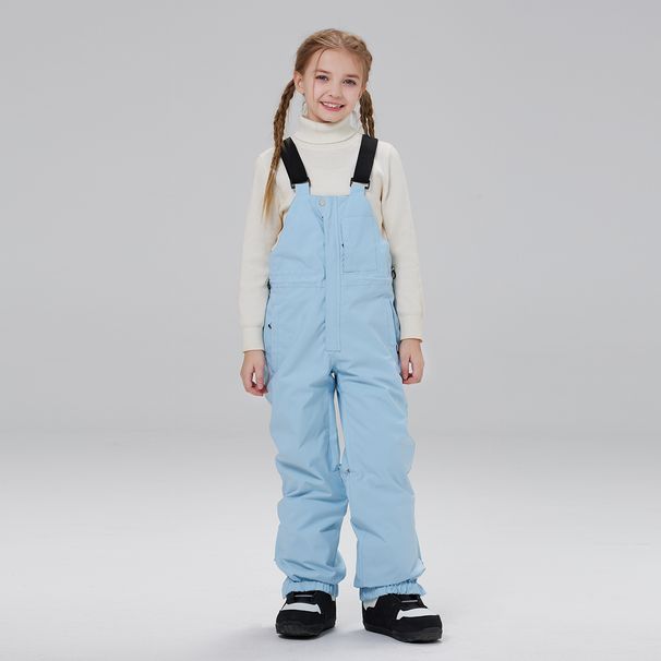 Children's Boys Girls Snowboard Ski Bib Winter Snow Country Warm Thickened Snowproof Pants_desvips.com