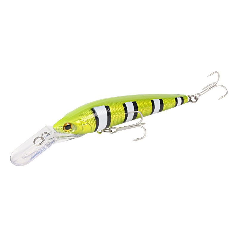 Long Distance Deep Diving Long Tongue Board Minnow 18.1cm42.5g With Enhanced Three Hook + Ring Bead Simulation Bait_desvips.com