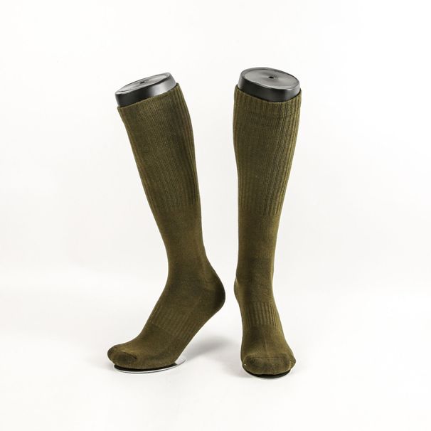 Military Hiking Climbing Outdoor Cold-proof Thickened Towel Bottom Sports Wear-resistant Shock-absorbing Army Green Long_desvips.com