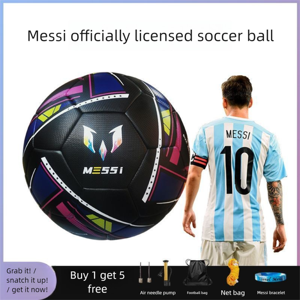 Messi's Same Model Premier Champions League Final World Cup Football For Children, Students, And Adults, Size 5, PU_desvips.com