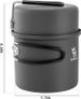 Qunature Ultralight Camping Pot 1.1L Collapsible Cup Cooking Pot Soup_desvips.com
