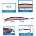 Lure Bait New Long Distance Casting Floating Water Ring Beads Minnow Simulation False Bait Upturned Mouth Freshwater Sea Fishing Bait Fishing Gear_desvips.com