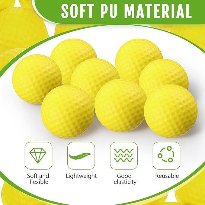42.6mm PU Material Single Layer Indoor Golf Practice Soft Ball_desvips.com