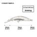 Countbass 10Pcs Blank Hard Lures 70mm/2.8" 14g/0.5oz, Fixed Weight Sinking Minnow Lures, Unpainted Fishing Baits,_desvips.com