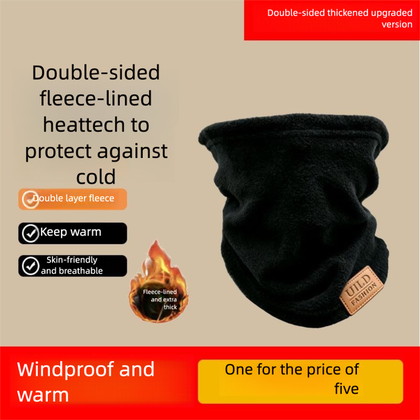 Autumn Warmer Fleece Thickened Scarf Winter Cycling Face Mask Cover Outdoor Windproof Unisex Hat Warm Neck Protection_desvips.com