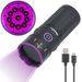 200W High-power 365nm Ultraviolet Flashlight, High-power Black Light LED Aluminum Alloy USB Charging Ultraviolet Lamp_desvips.com