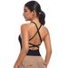 New Cross-Border Double-Sided Nylon Solid Color Cross-Back Sports Bra Running Fitness Yoga Vest Top For Women_desvips.com