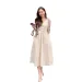 Korean Chic Summer French Niche V-neck Tie Strap For Women Waist-cinching Casual Slimming Dress_desvips.com