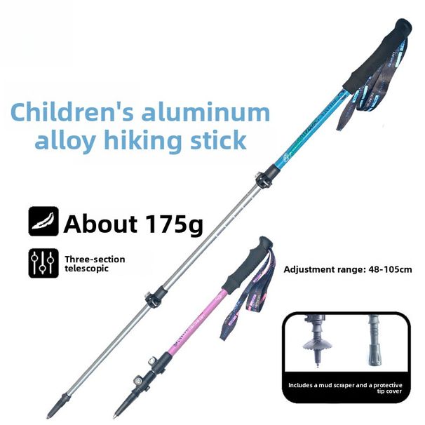 KILIMA Children's Trekking Pole Aluminum Alloy 7075 External Lock Telescopic Hiking Outdoor Travel Lightweight_desvips.com