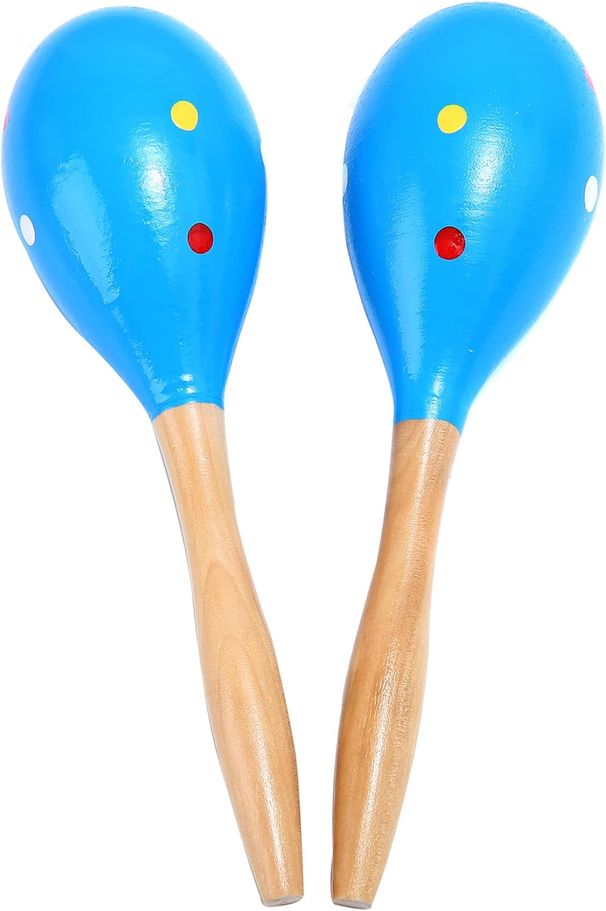 Maracas, Professional Wooden Rumba Shakers, Latin Musical Instrument, Hand Percussion Rattles With Clear Samba Rhythm,_desvips.com