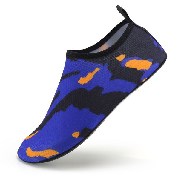 Men's Aqua Gradient Water Shoes Breathable Quick Drying Ocean River Upstream Shoes Beach Walking Graffiti Multi-Color_desvips.com