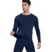 2025 Autumn Winter Cold-Proof Compression Shirt Quick-Dry Ski Long Sleeve Fleece-Lined Base Layer Training Fitness Suit_desvips.com