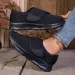 Unisex Wide Footed Women Casual Fashion Breathable Walking Mesh Flat Shoes For Men Sneakers Black Female Footwear 250908_desvips.com