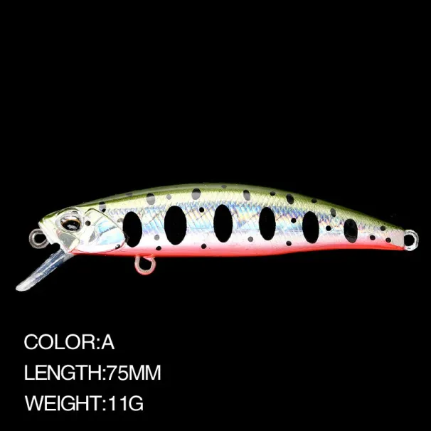 7.5cm 11g Fishing Lure Minnow Wobbler Lure SINKING Jerkbait Artificial Hard Bait Trout Bait Culter Alburnus Bait Perch Tackle_desvips.com