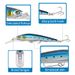 Long Distance Deep Diving Long Tongue Board Minnow 18.1cm42.5g With Enhanced Three Hook + Ring Bead Simulation Bait_desvips.com